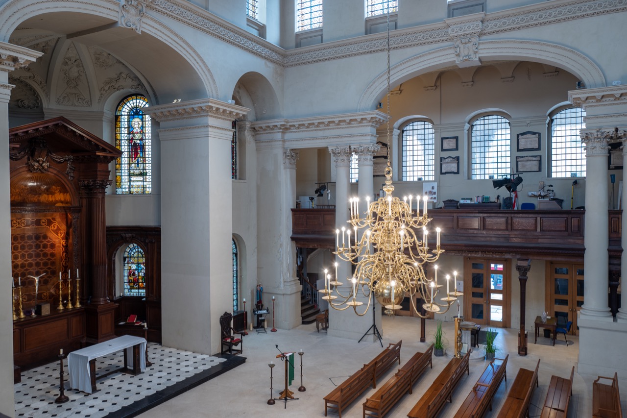 Interior view from the northern gallery