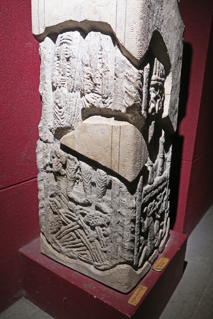 Anglo-Saxon stone (showing St Peter and St Paul)