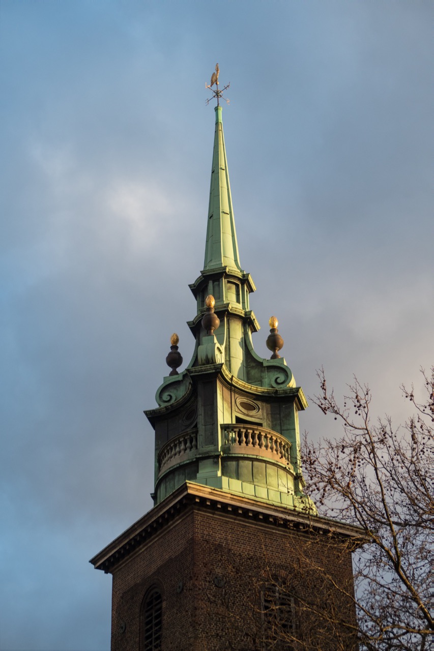 View of the spire from the north-west