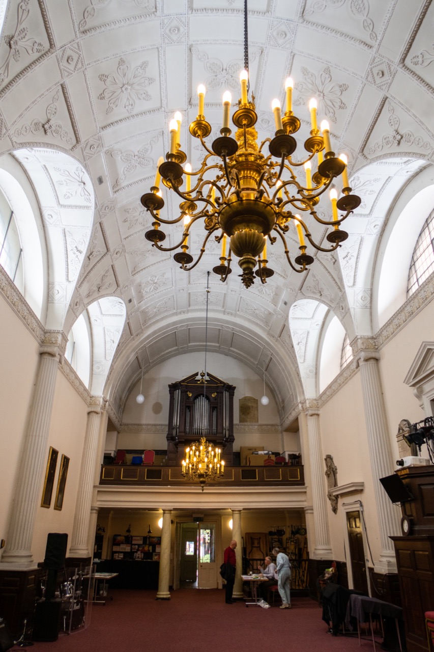 Interior view to the organ gallery