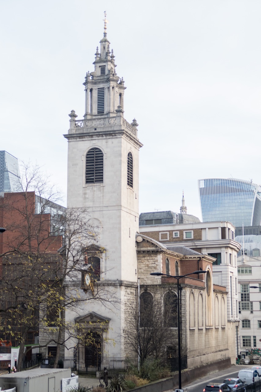 St James Garlickhythe, exterior view