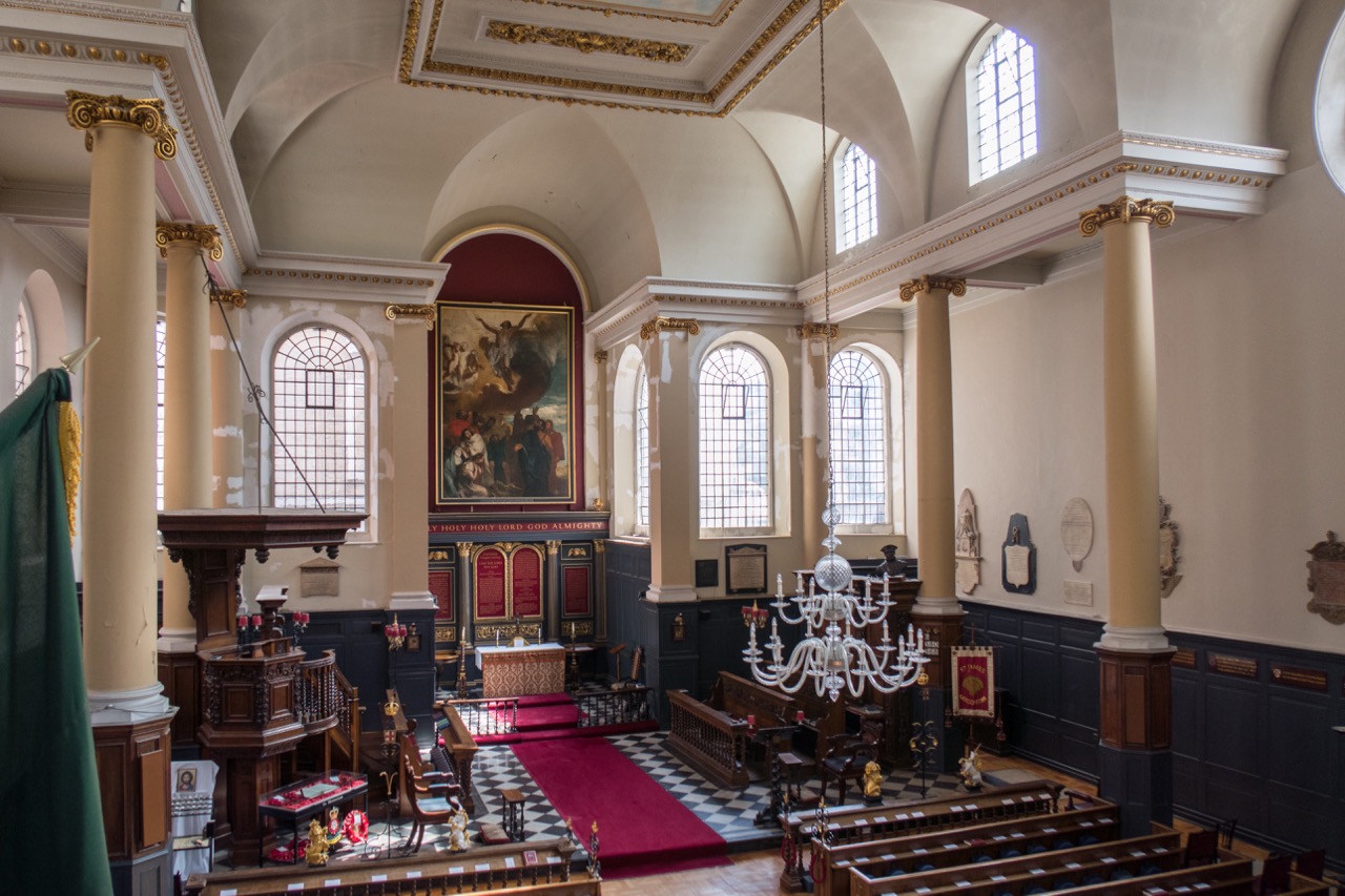 Interior view from the organ gallery