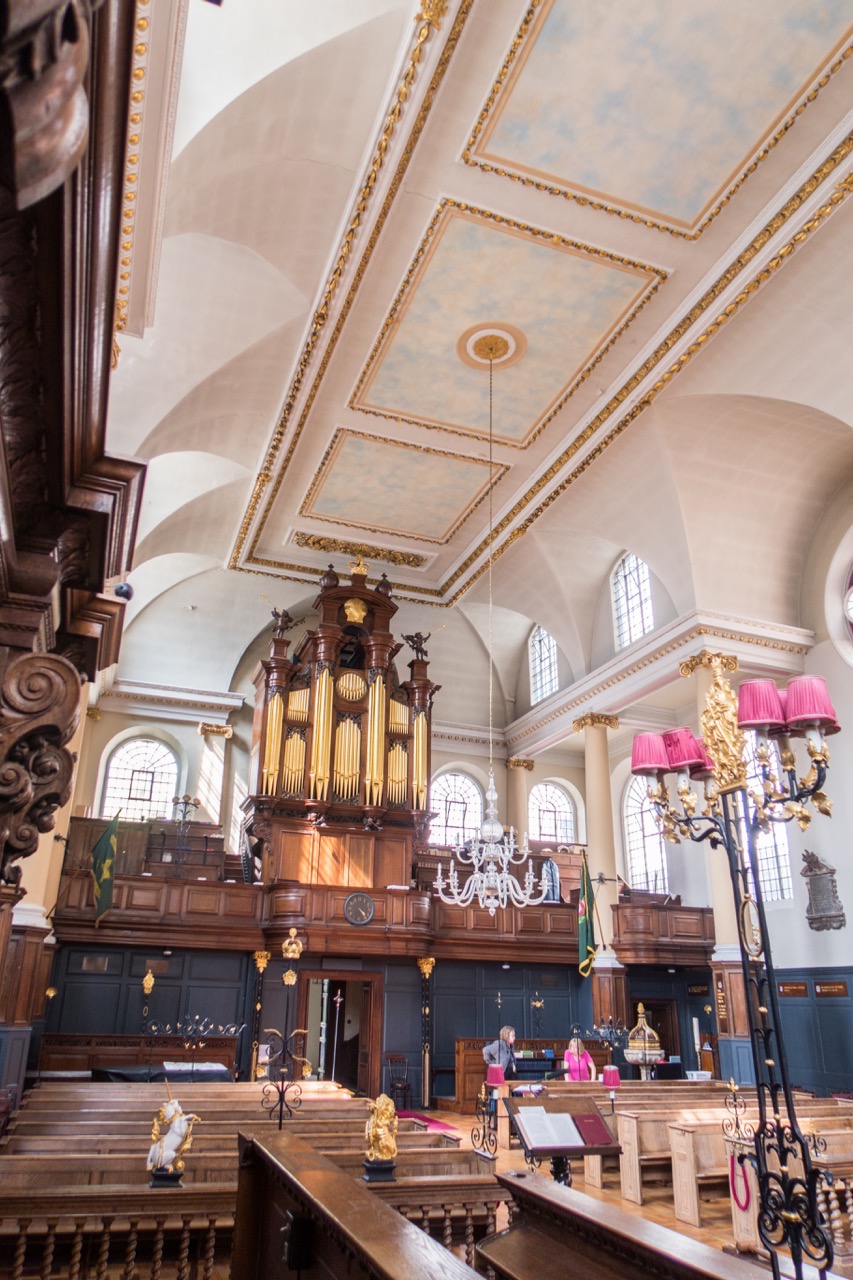 View to the organ gallery from the south side