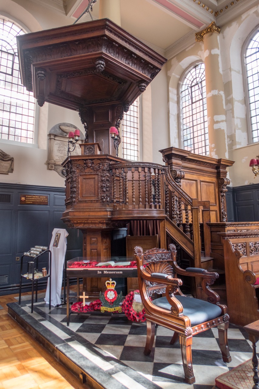 Pulpit (originally in St Michael Queenhithe)