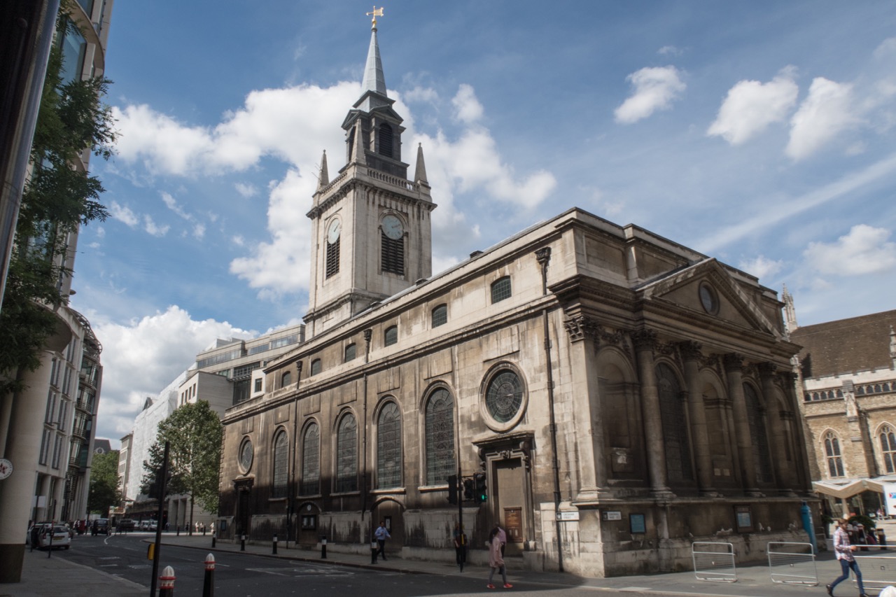 St Lawrence Jewry, exterior view from the south-eas