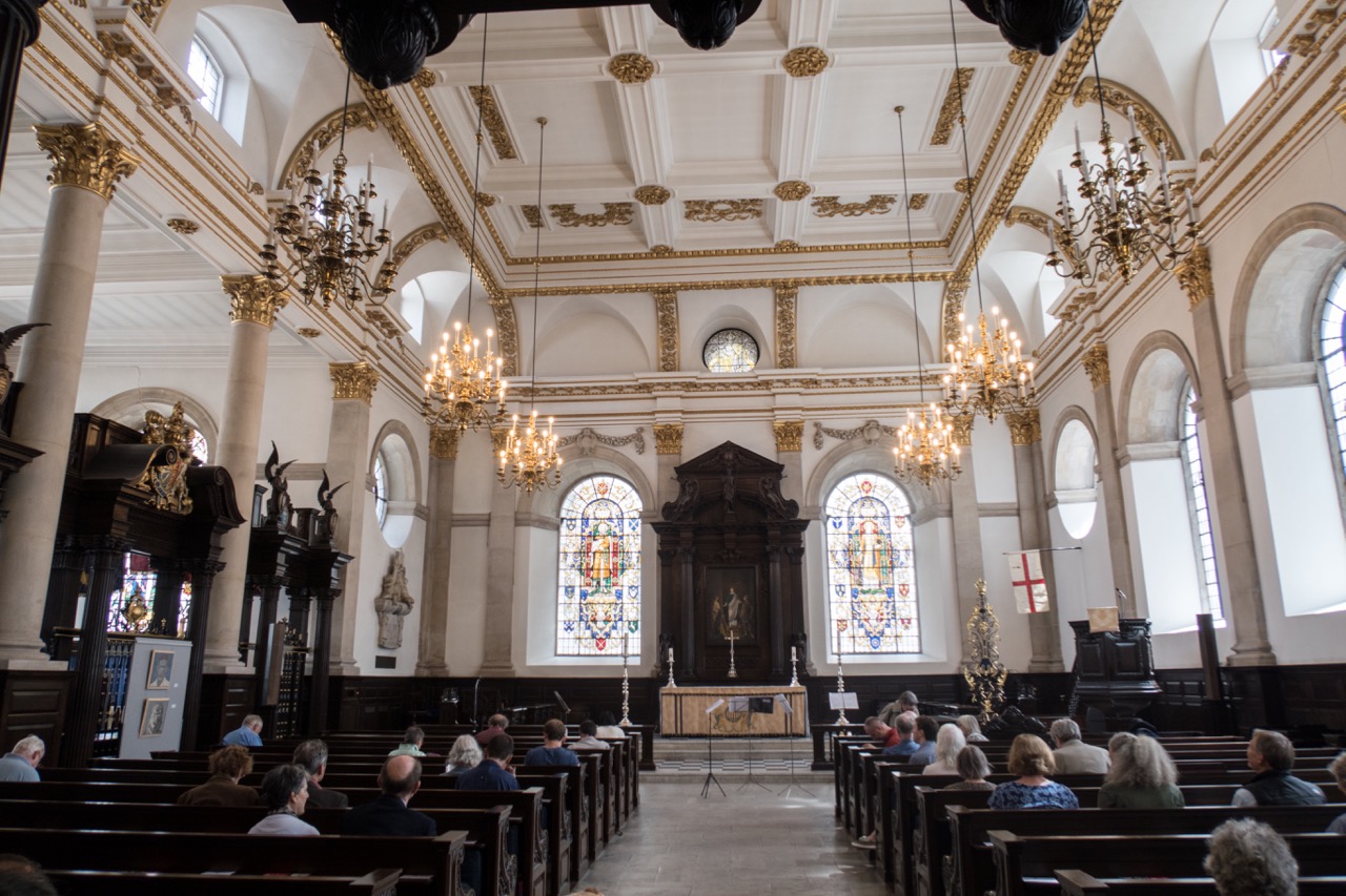 St Lawrence Jewry, interior view