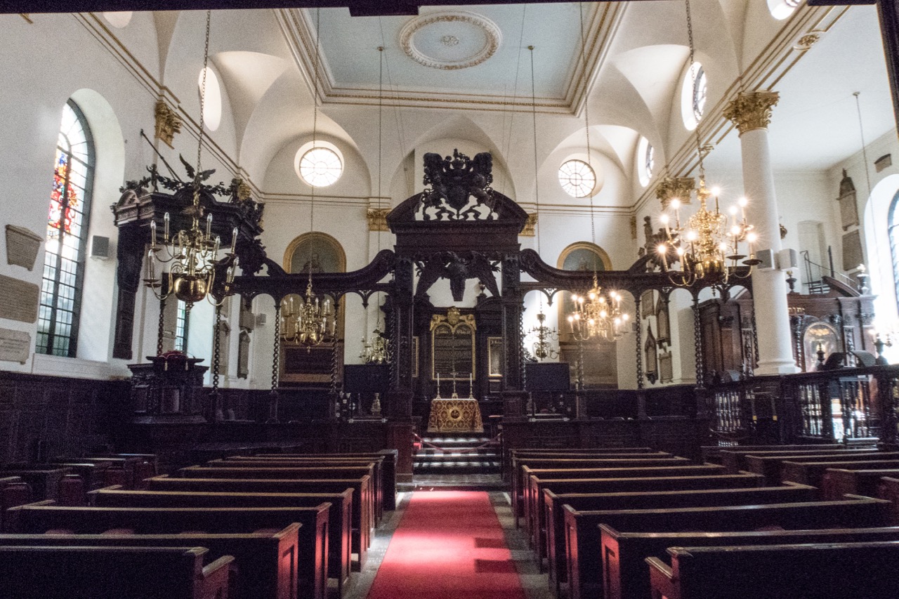 St Margaret Lothbury, interior view