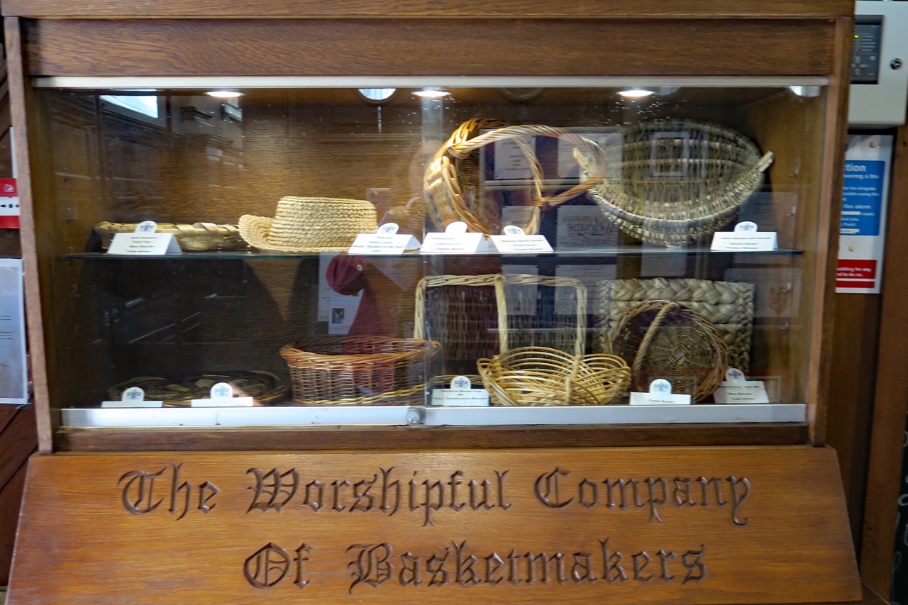 Exhibition of baskets in the entry hall