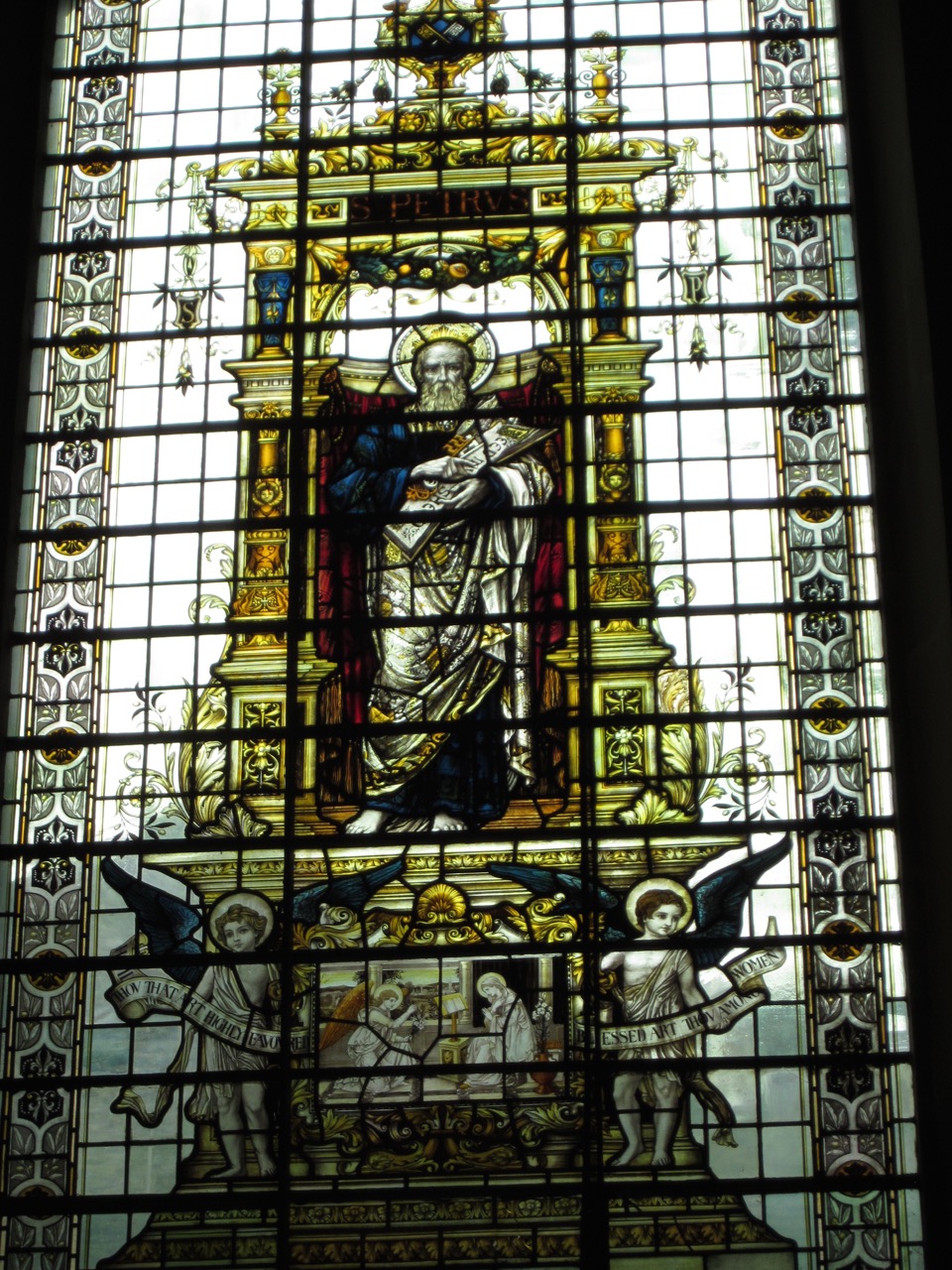 Stained glass window “St Peter” (19th cent.)
