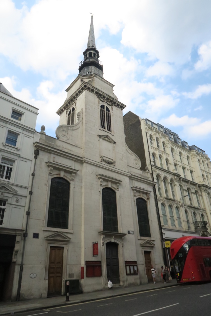 St Martin within Ludgate, exterior view from the west