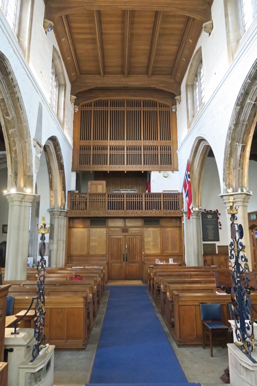 View towards the organ gallery