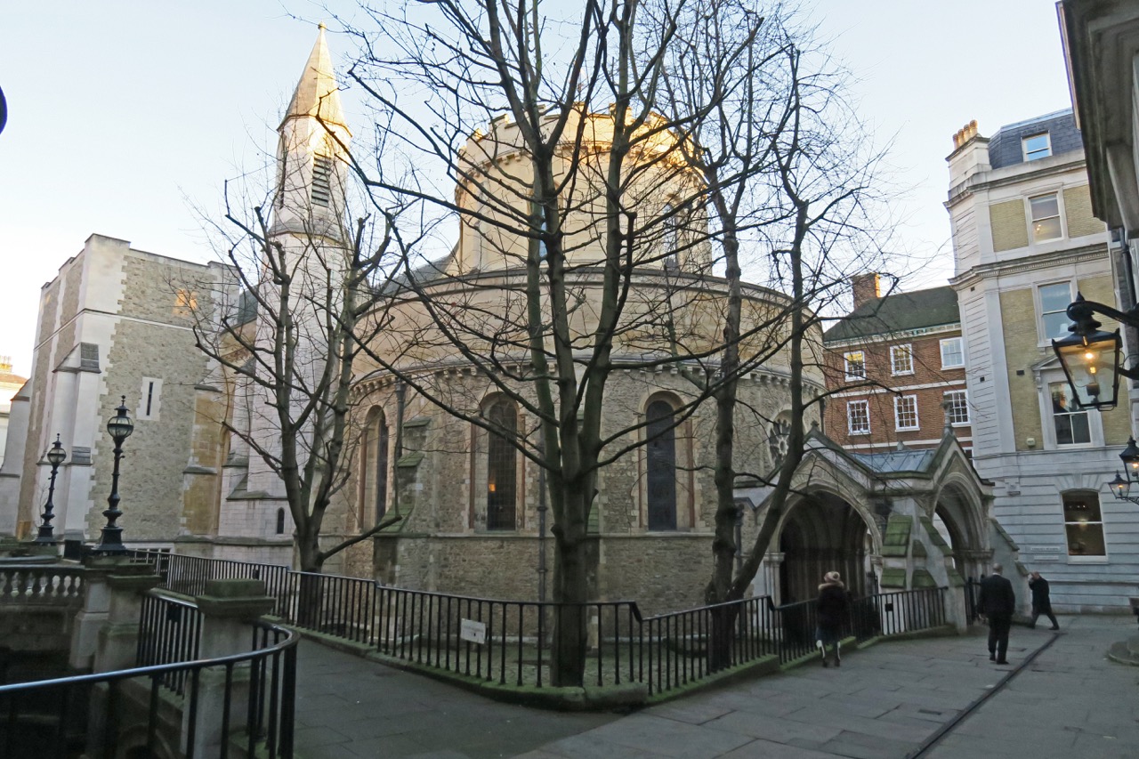Temple Church, Außenansicht von Nordwesten