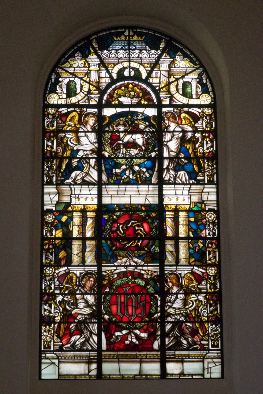 Ostfenster im südl. Seitenschiff (aus Glas der 1940 zerstörten Fenster von Clayton & Bell, 1857)