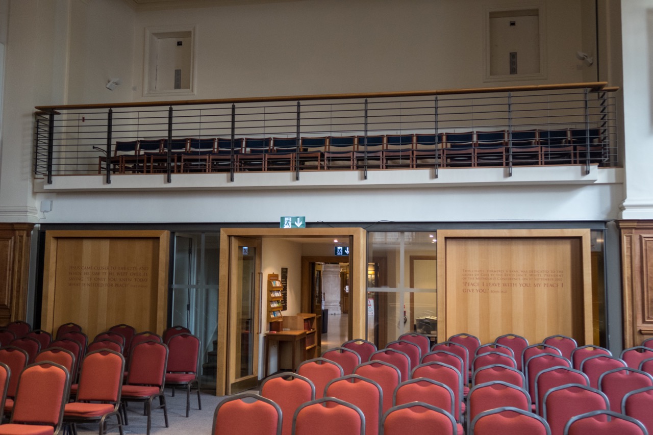 Chapel, interior view to the rear gallery