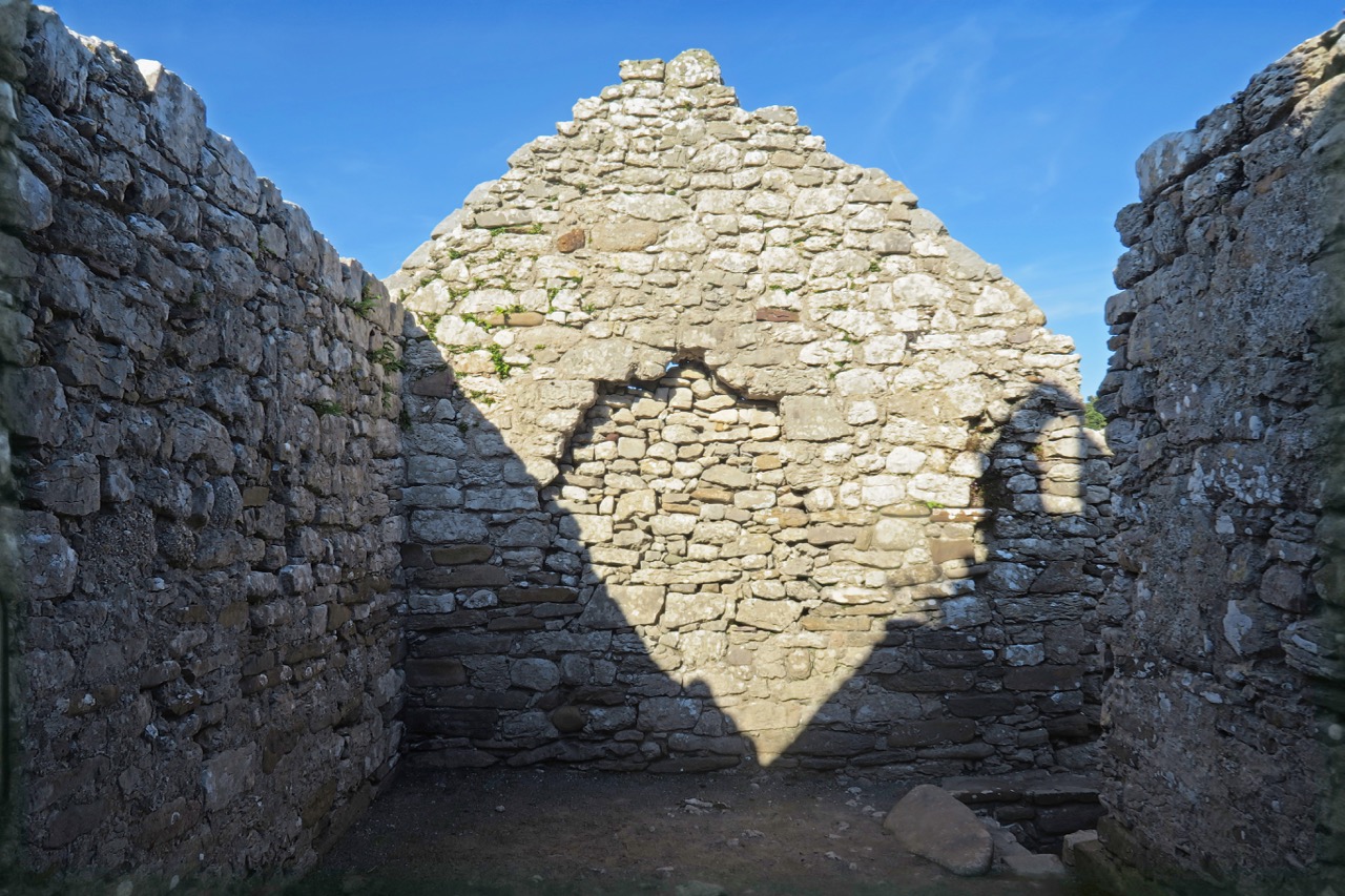 Lligwy Chapel, interior view