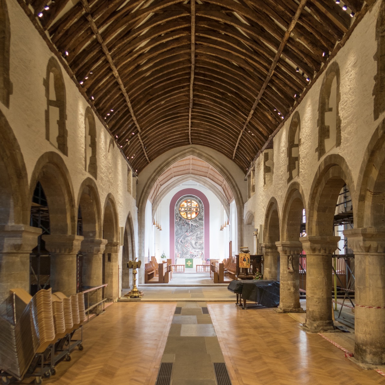 St Woolos Cathedral, interior view