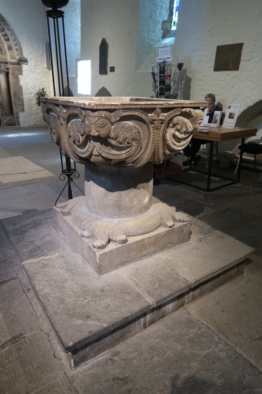 Font with Norman shaft and Victorian basin