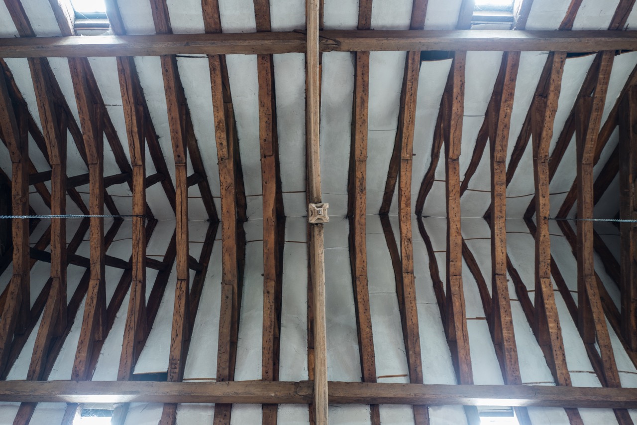 Roof truss over the nave (14th cent.)