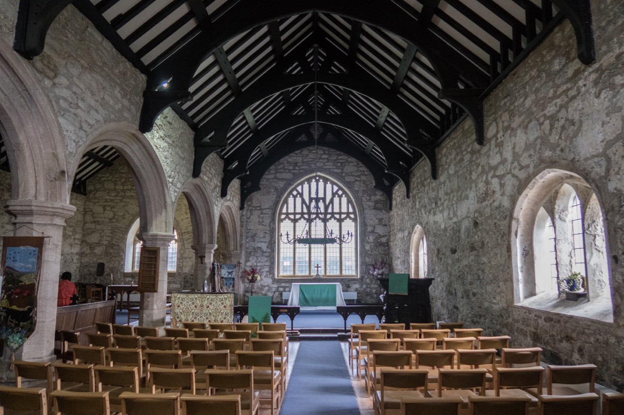 Interior view of the south nave