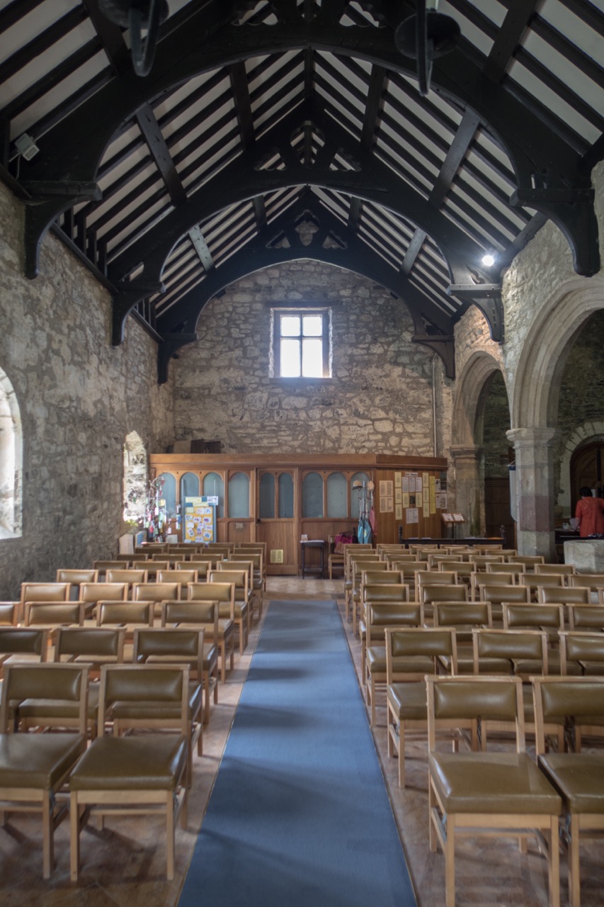 View towards the rear end of the south nave