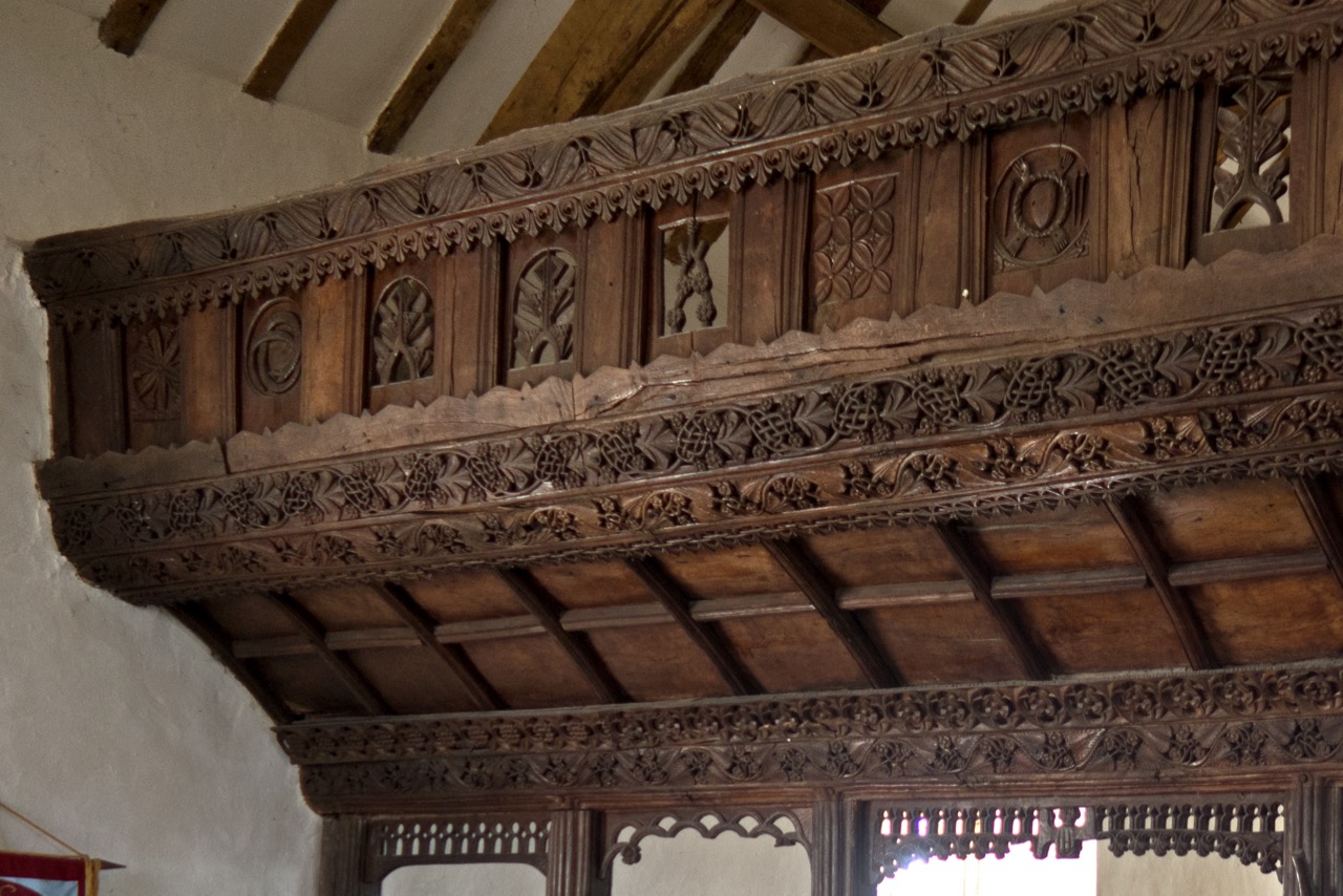 Tudor screen in the south aisle (c1530), east side
