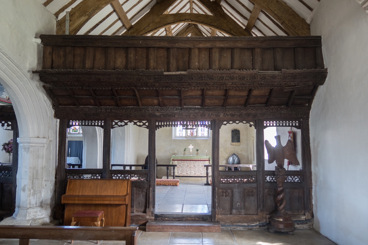 Tudor screen in the south aisle (c1530), west side