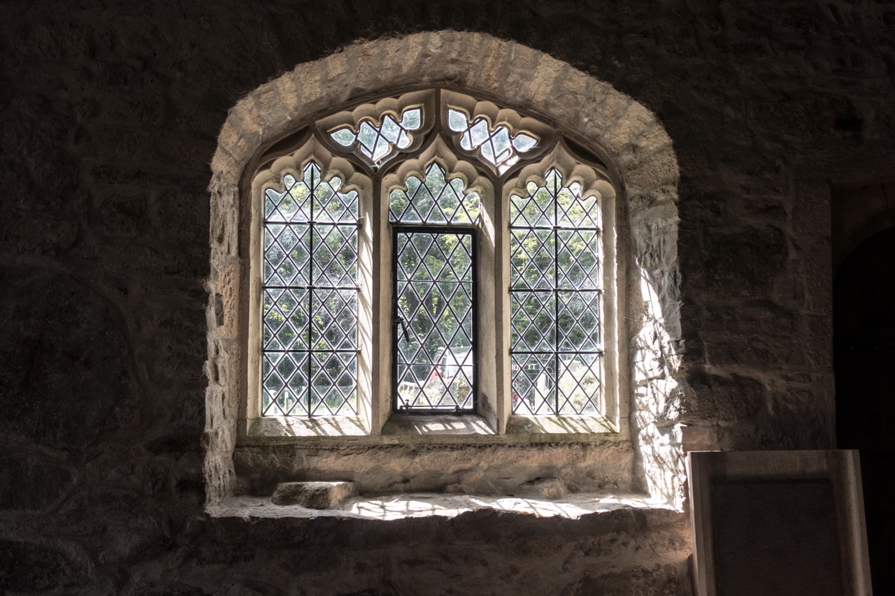 Window in the south wall
