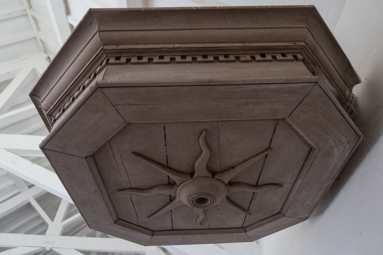Sounding board over the pulpit (c1840)