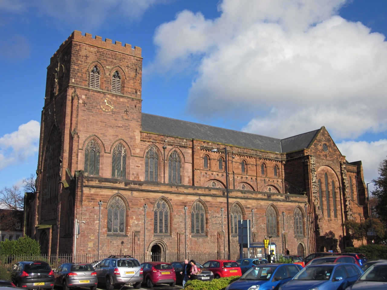 Shrewsbury Abbey, exterior view