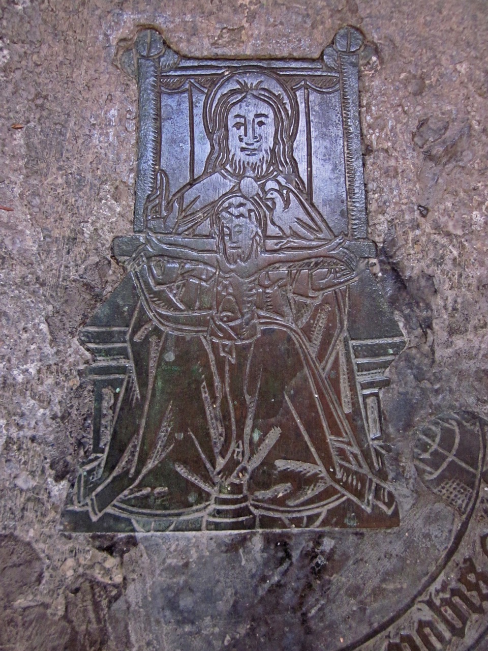 Tomb slab for the Wenman family (detail)